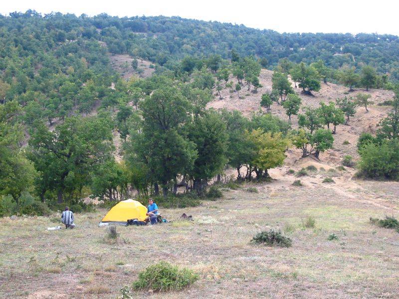 Tábořiště na louce